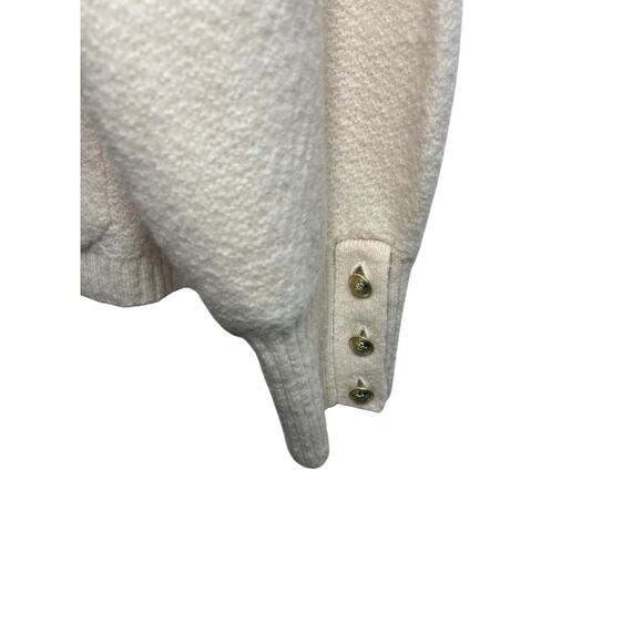 J.Crew Odette Sweater Lady Jacket Cardigan Boucle XL Ivory BM246 Cottage Wool - Picture 5 of 11